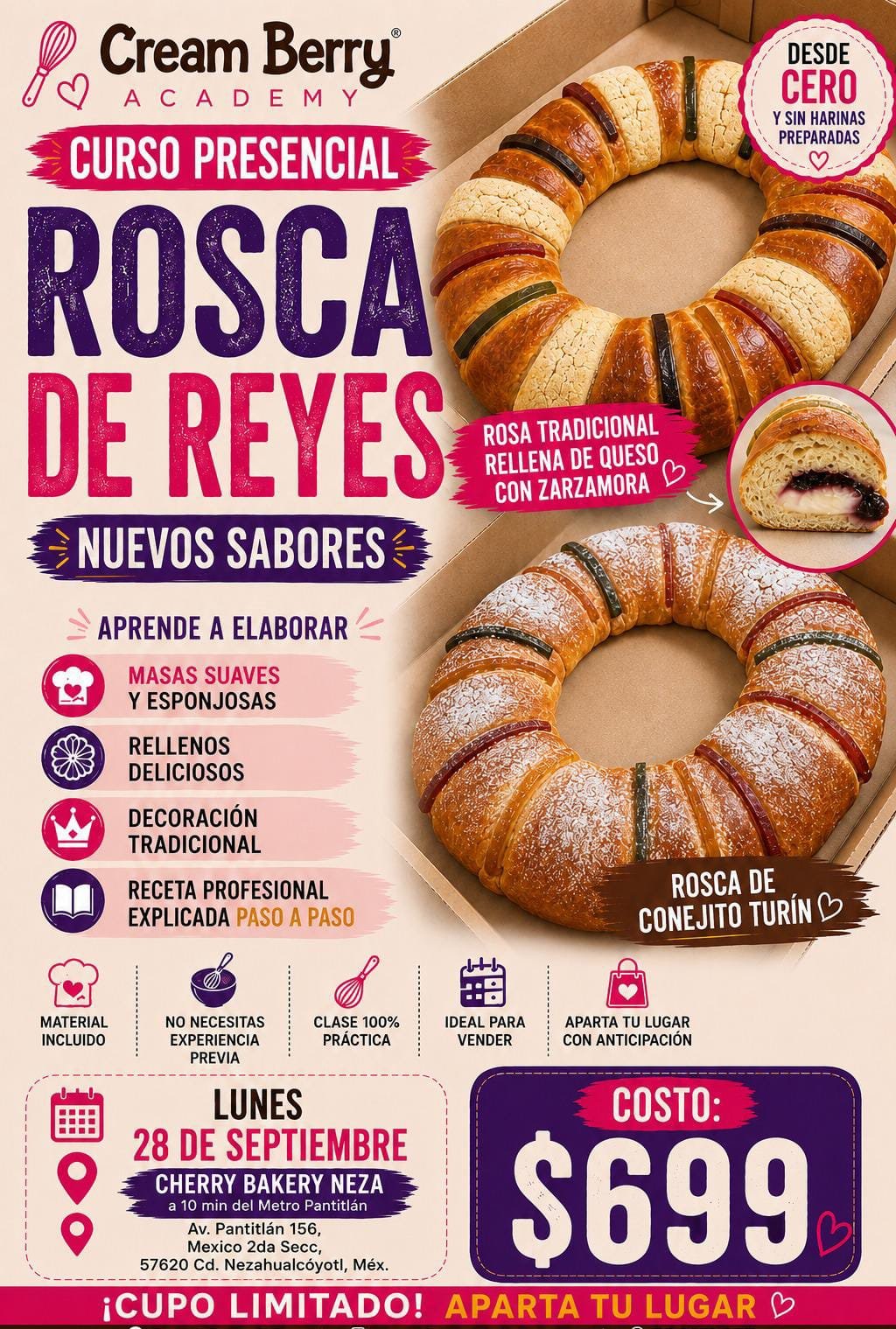Rosca de Reyes nuevos sabores