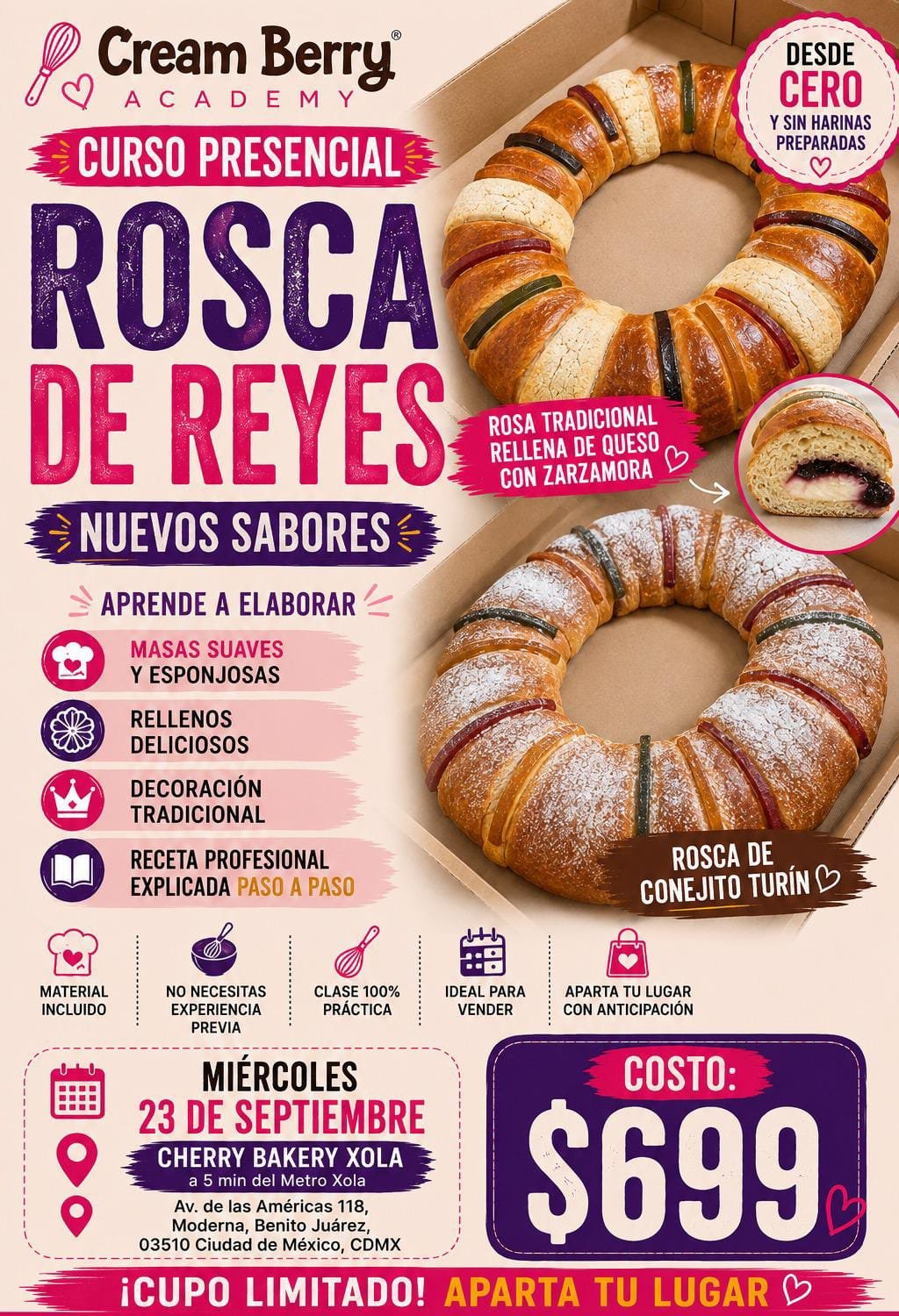 Rosca de Reyes nuevos sabores